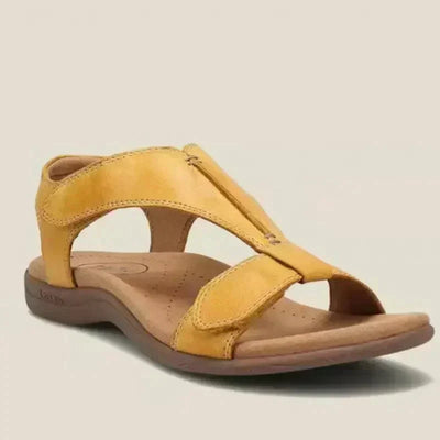 Olga® | Katie verstellbare Sommersandalen aus Leder mit Fußgewölbeunterstützung