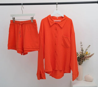 VIA - Pleated Lapel Hemd Sets