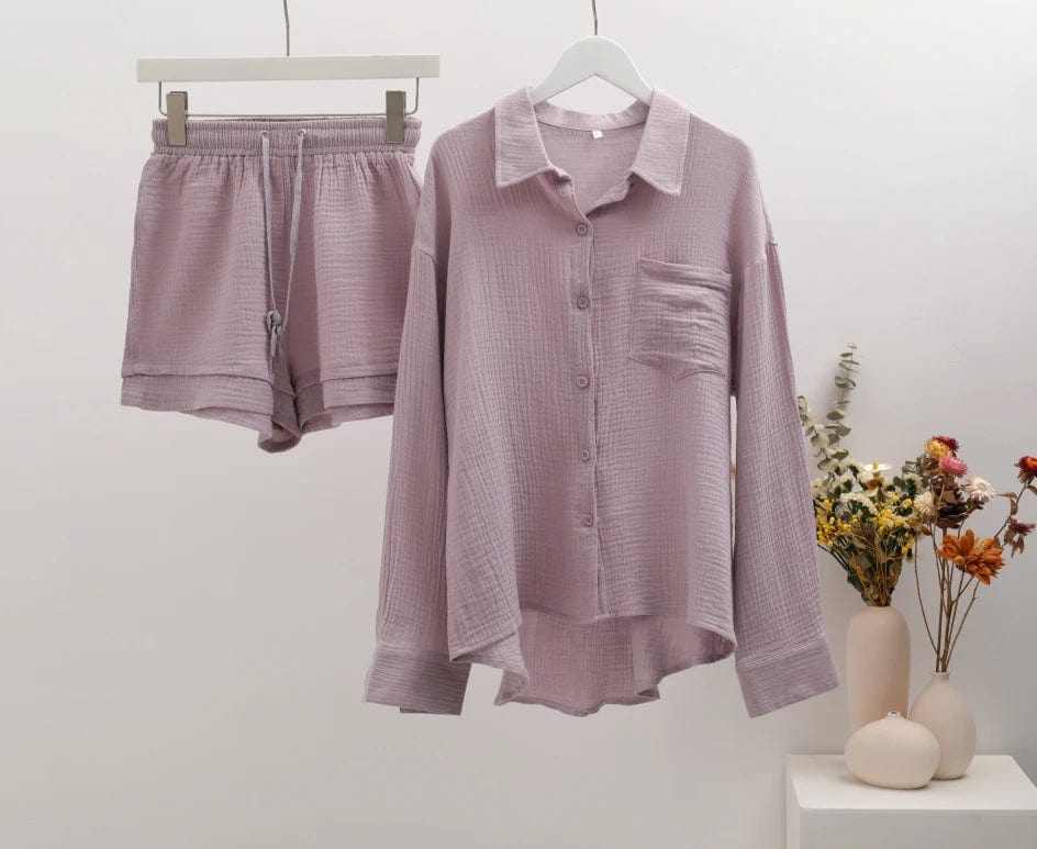 VIA - Pleated Lapel Hemd Sets