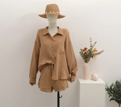 VIA - Pleated Lapel Hemd Sets