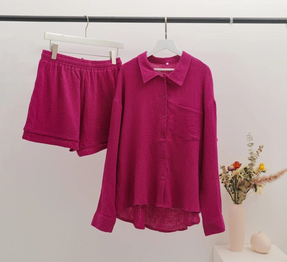 VIA - Pleated Lapel Hemd Sets