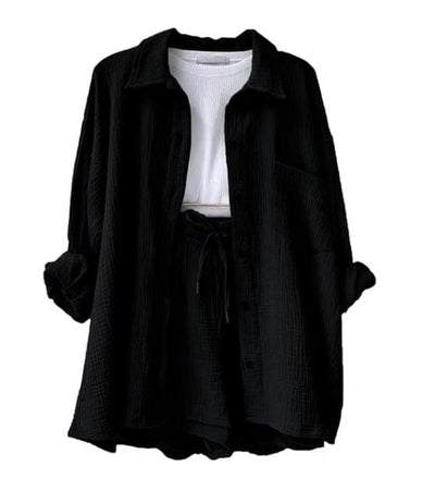 VIA - Pleated Lapel Hemd Sets