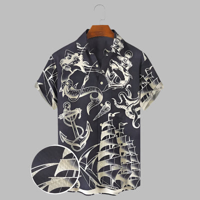 Vintage Herren Ankerhemd für den Sommer - Stanislaw