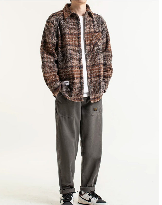 Warme Hemdjacke aus Wolle - Darek