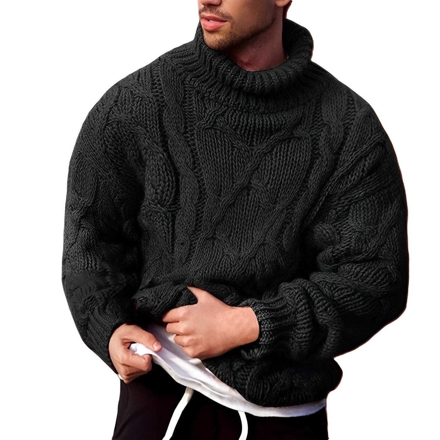 Warmer Wollpullover aus Grobstrick - Nilson