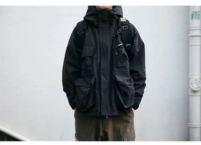 WENG - Lässige Windbreaker Cargo-Jacke