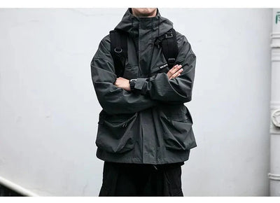 WENG - Lässige Windbreaker Cargo-Jacke