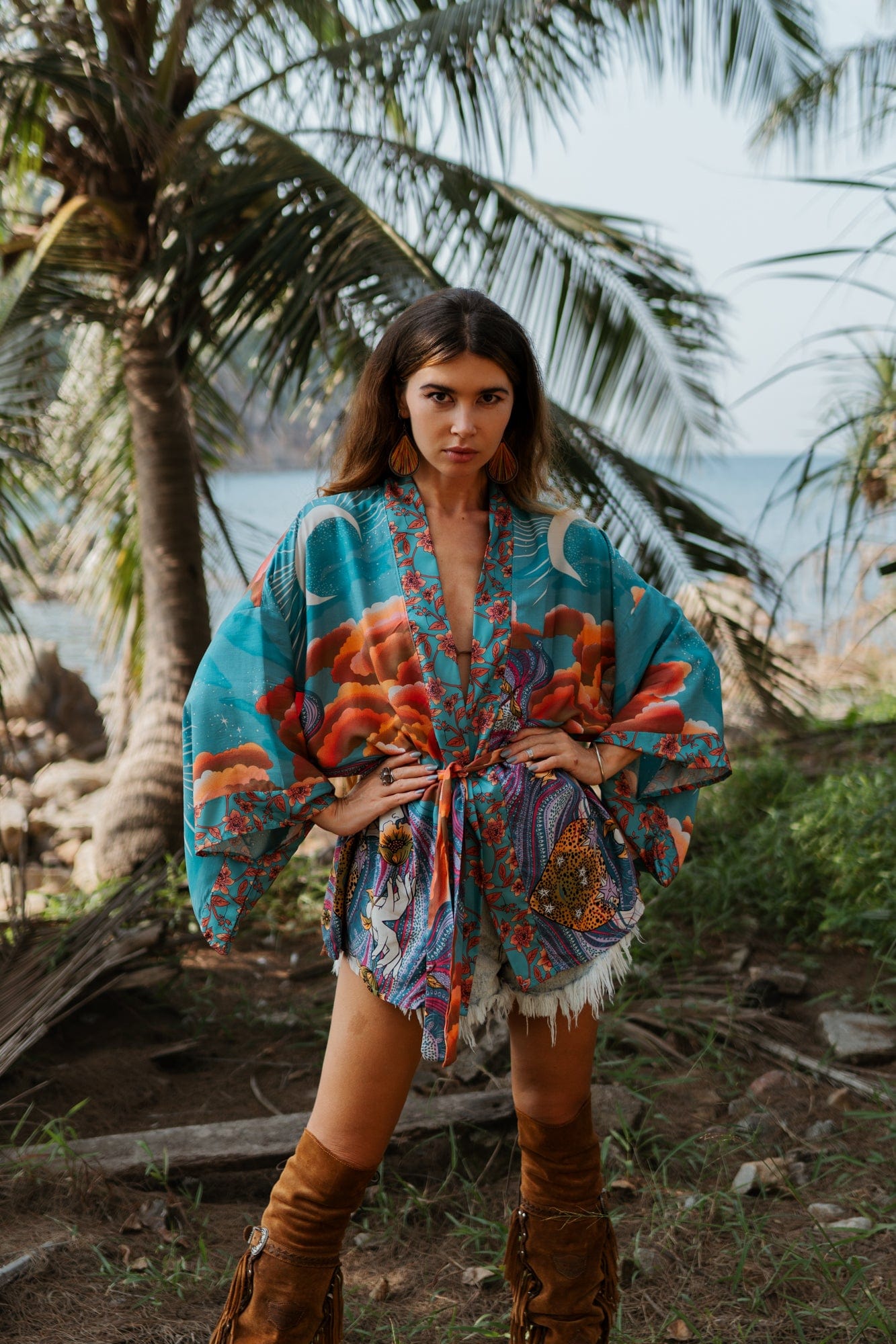 Gimena® | Kimono in Grün