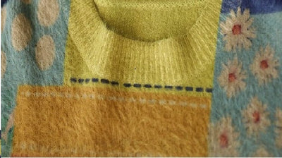 XIENNA - Vintage Diamantblumenpullover 2024