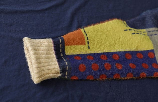 XIENNA - Vintage Diamantblumenpullover 2024