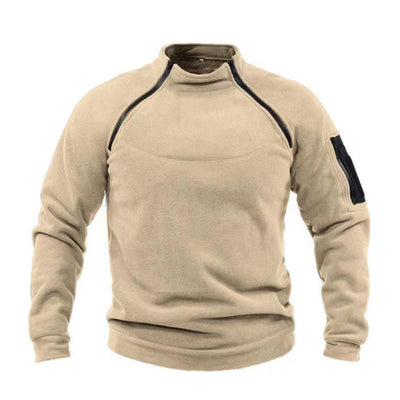 Zeitloser Military-Fleece-Pullover - Clement