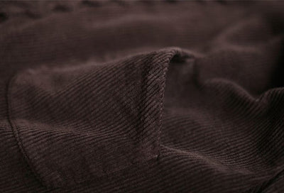 ZYRA - Cordjacke mit Spitzenstich